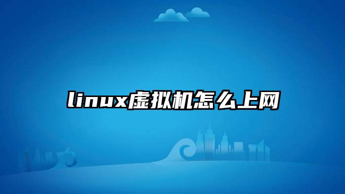 linux虚拟机怎么上网