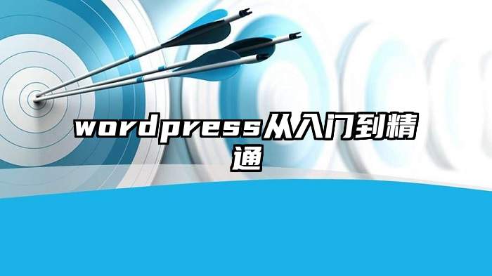 wordpress从入门到精通