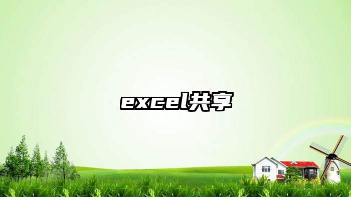 excel共享