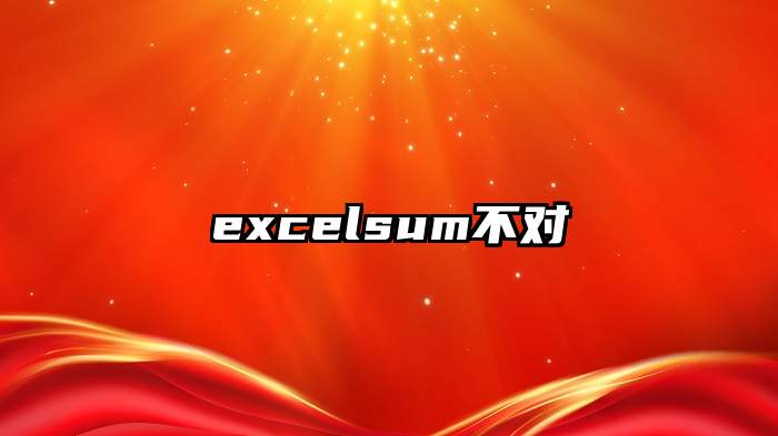 excelsum不对