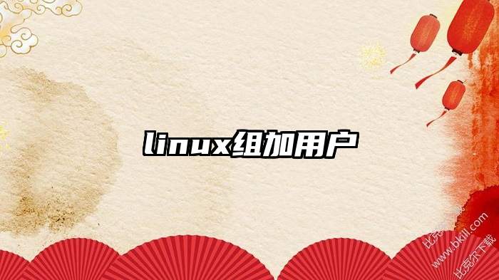 linux组加用户