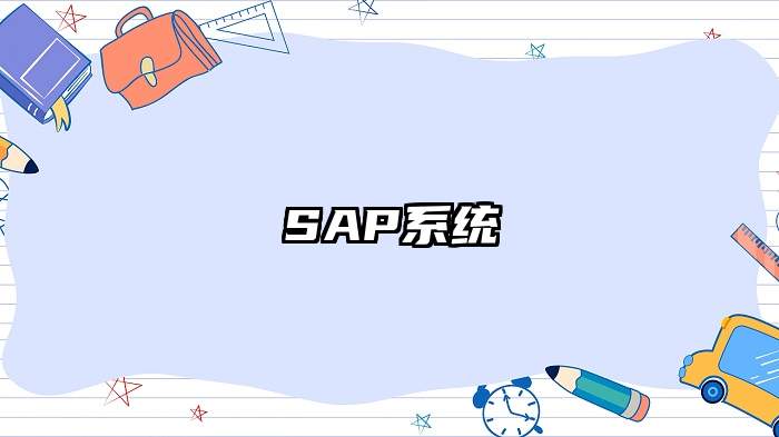 SAP系统