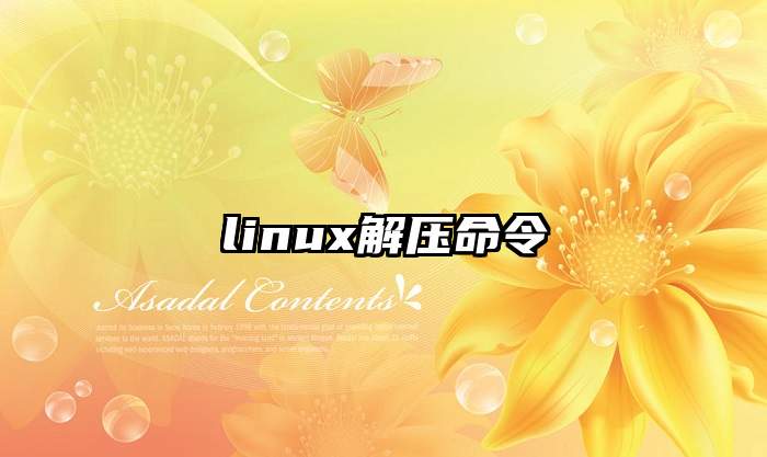 linux解压命令