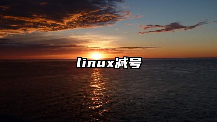 linux减号