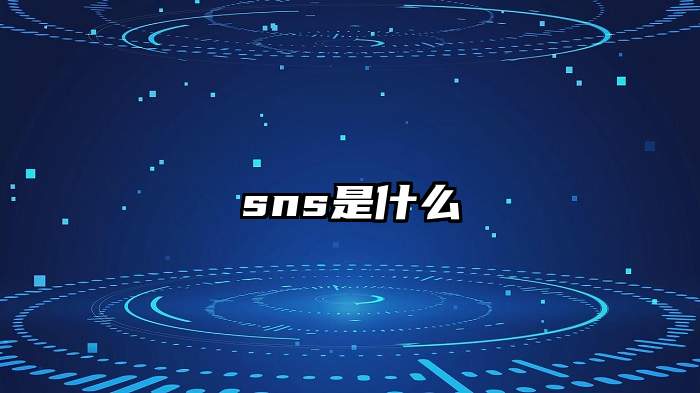 sns是什么