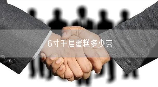 6寸千层蛋糕多少克