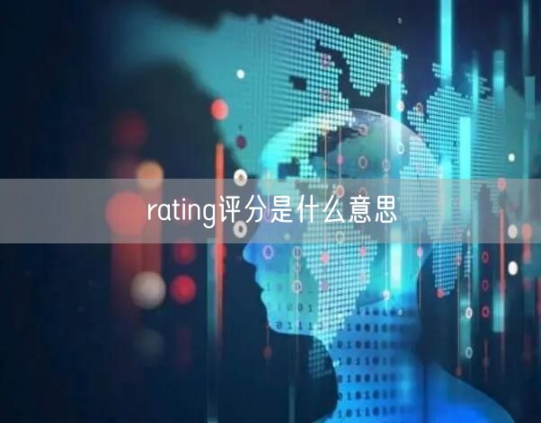 rating评分是什么意思