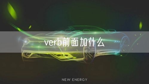 verb前面加什么