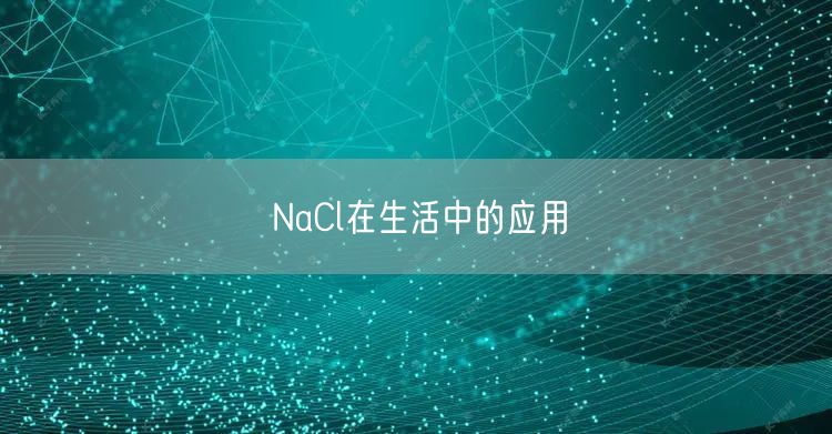 NaCl在生活中的应用