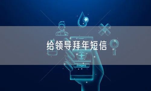 给领导拜年短信