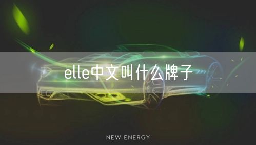 elle中文叫什么牌子