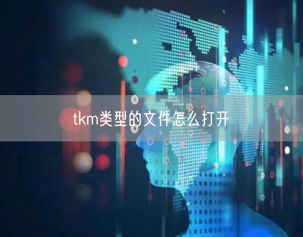 tkm类型的文件怎么打开