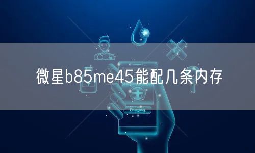 微星b85me45能配几条内存