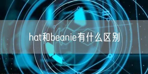 hat和beanie有什么区别