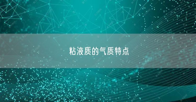 粘液质的气质特点