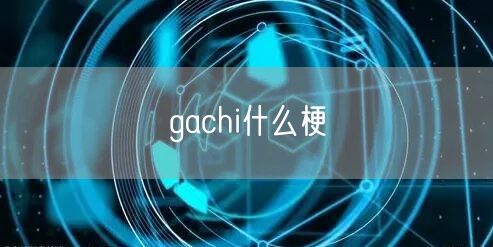 gachi什么梗