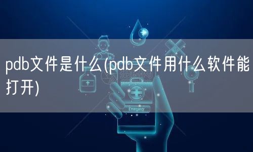 pdb文件是什么(pdb文件用什么软件能打开)