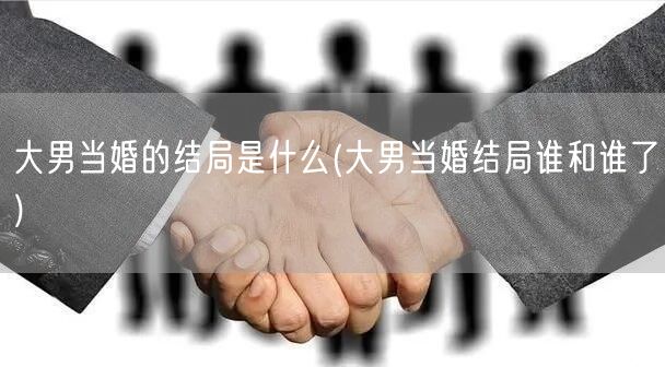 大男当婚的结局是什么(大男当婚结局谁和谁了)