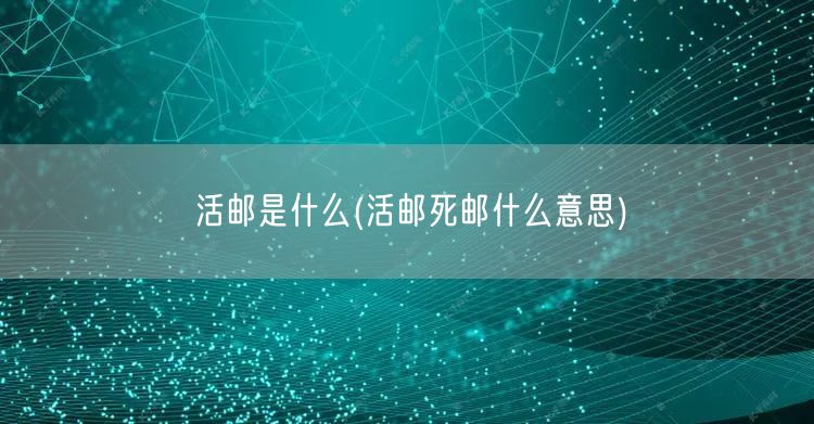 活邮是什么(活邮死邮什么意思)