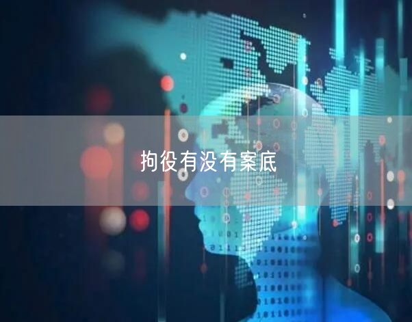 拘役有没有案底