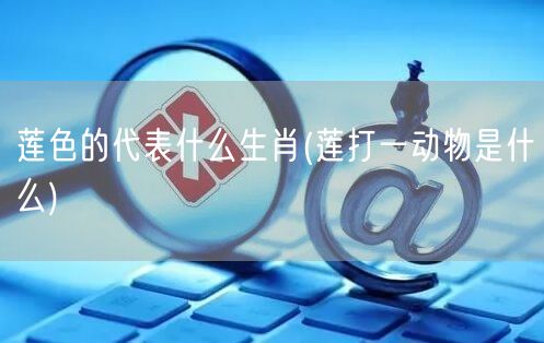 莲色的代表什么生肖(莲打一动物是什么)