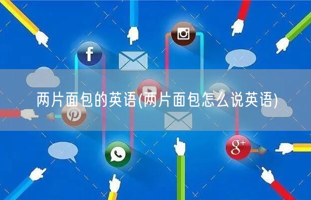 两片面包的英语(两片面包怎么说英语)