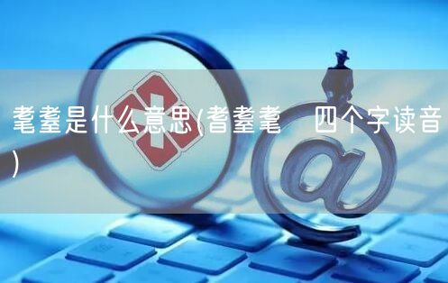 耄耋是什么意思(耆耋耄耈四个字读音)
