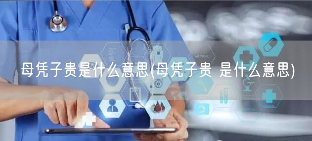 母凭子贵是什么意思(母凭子贵 是什么意思)