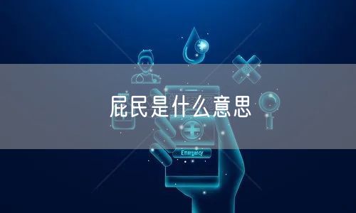屁民是什么意思