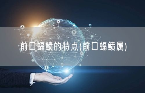 前口蝠鲼的特点(前口蝠鲼属)
