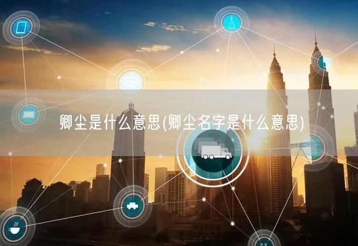 卿尘是什么意思(卿尘名字是什么意思)