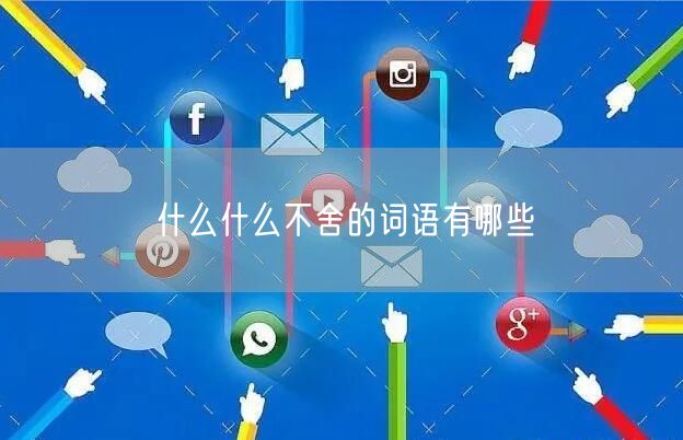 什么什么不舍的词语有哪些